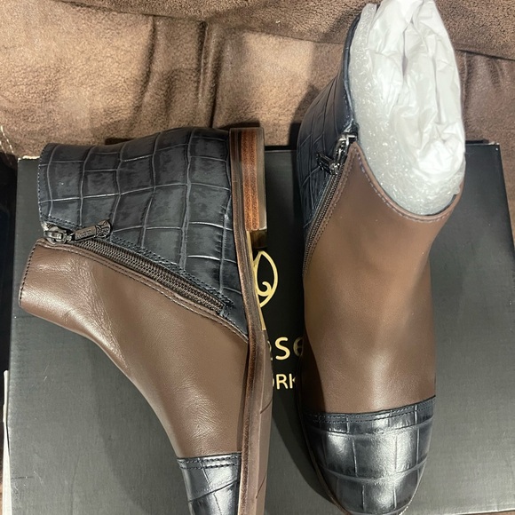 New nib Marc Joseph leather ankle boots low sz 6.5 m - Picture 6 of 6